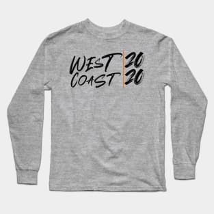 West Coast 2020 Black Font Long Sleeve T-Shirt